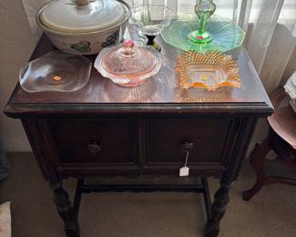 Cabinet & glassware