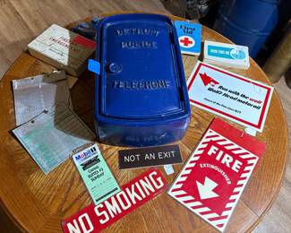 Rare - Detroit Police Call Box 