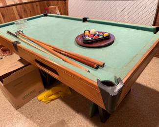 Small pool table.