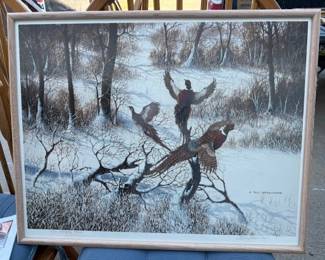 Bill Barringer artist proof print. Signed. 11/50.