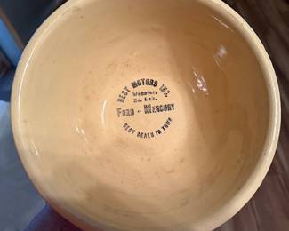 Ford - Mercury local dealership advertising bowl.