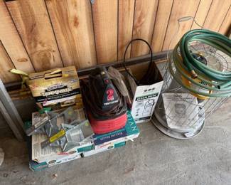Kerosene heater. Shop vac.