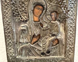 Antique Mary and son