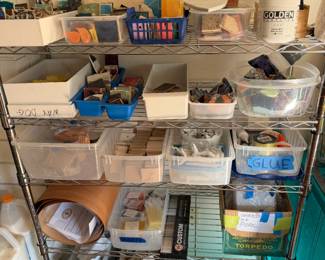 More art tools and handmade tiles