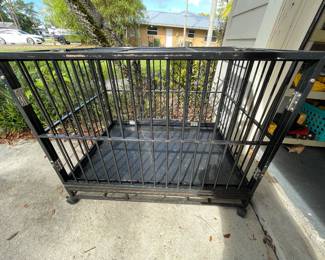 For Cujo :) Super large, super strong dog crate on wheels