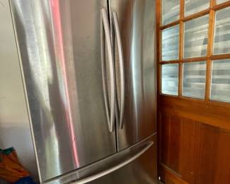 French door refrigerator and freezer for the garage!