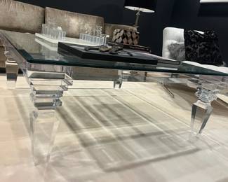 profile of coffee table highlighting the legs