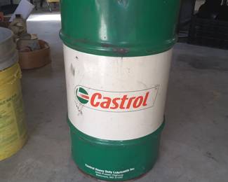Vintage Castrol barrel
