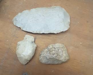 Nice trio of arrowheads