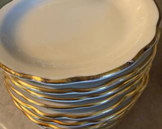 eight dessert plates