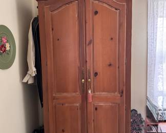 Pine Armoire. Measures 42" W x 24" D x 80" H. Photo 1 of 2. 