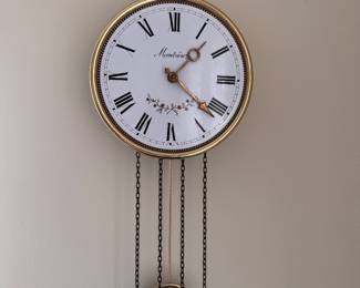 Montresor Weight-Driven Wall Clock. Photo 2 of 2. 