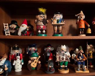 HUGE Collection of German Nutcrackers and Figurines. Only a Few Shown.