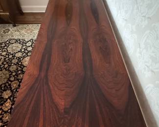 Mid-Century Danish Modern Rosewood Tambour Door Credenza Attributed to Poul Hundevad. Measures 80" W x 19" D x 31" H. Photo 2 of 4.