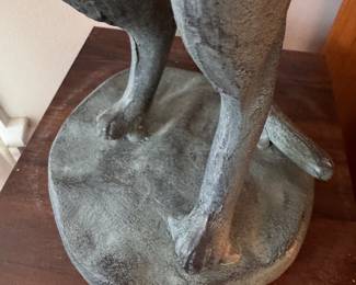 Curious Cat Garden Sculpture. Measures 22" H. Photo 3 of 3. 