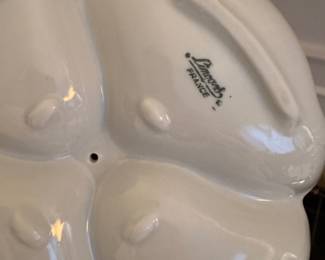 Limoges France Leaf & Roses Gold Trimmed Dish and Vase. Photo 3 of 3. 