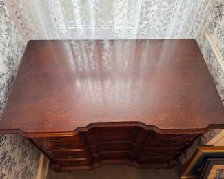 Chippendale Style Block Front Chest of Drawers. Measures 36" W x 22" D x 30" H. Photo 2 of 2.