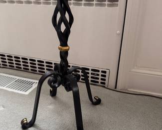 Wrought Iron Floor Candelabra. Measures 26" H. Photo 2 of 2. 