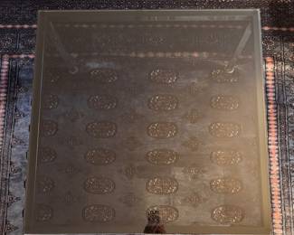 Vintage Chrome & Smoke Glass & Chrome Coffee Table. Measures 30" x 30" x 15.5" H.  Photo 2 of 4.