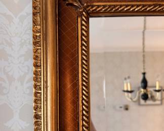 Gilt Wood Mirror. Measures 60" W x 36" H. Photo 3 of 4. 