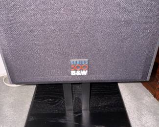 Pair of B & W Series 500 Standing Floor Speakers. Each Measures 28" H x 10" W.  Photo 2 of 2.