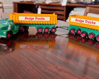 Lesney Matchbox King Size K-16 dodge Tractor with Twin Tippers. 1966. 