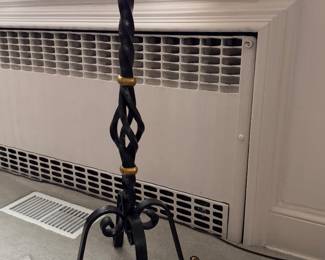 Wrought Iron Floor Candelabra. Measures 26" H. Photo 1 of 2. 
