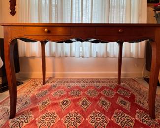 Writing Desk with Drawer. Needs Refinishing. OR, Consider Painting. Ask Us For Resources! Measures 48" W x 26" D x 30" H. Photo 1 of 3. 