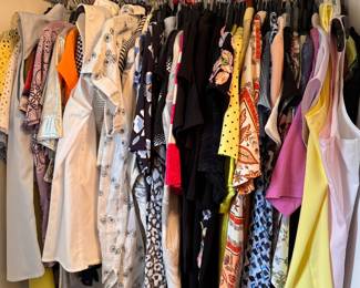 Racks of Designer Clothing in Sizes S - 2XL. Brands Include Carlise, Theory, Ralph Lauren, Chanel, Hermes, Brooks Brothers, Vince, Cynthia Rowley, Rachel Zoe, & More! Shoes in Sizes 6 - 8. Photo 3 of 4. 