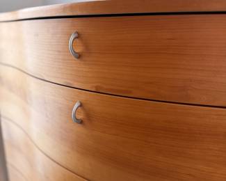 "Wave Front" Chest of Drawers with Metal Drawers In Style of Rolf Fransson.  Measures 38" W x 20" D x 45" H. Photo 3 of 3. 
