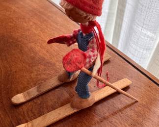 Vintage Skier Figurine. Photo 2 of 2. 