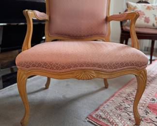 Queen Anne Style Arm Chair. Imagine Her Upholstered In Leopard Print! Measures 28" W x 28" D. Photo 1 of 5. 