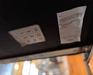 Pair of Marshall Fields-Sourced Bison Leather and Chrome Club Chairs In STYLE of Milo Baughman. Each Measures 29" W x 34" D. Photo 5 of 5. 