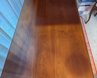 Writing Desk with Drawer. Needs Refinishing. OR, Consider Painting. Ask Us For Resources! Measures 48" W x 26" D x 30" H. Photo 3 of 3. 