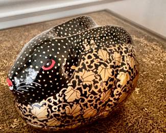 Kashmiri Paper Mache Bunny. 