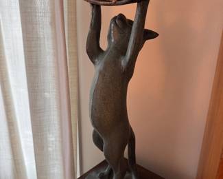 Curious Cat Garden Sculpture. Measures 22" H. Photo 2 of 3. 