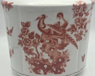 Vintage Andrea By Sadek Red Chinoiserie Vase