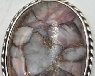 Pink Muhave Turquoise Pendent 925 Sterling