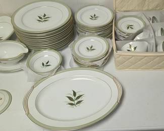 Set of Vintage Noritake Green Bay China - 58 Pieces Total