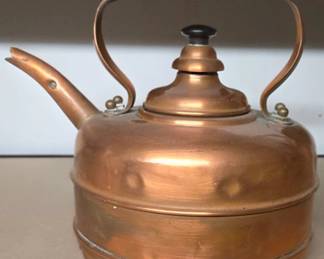 Vintage Solid Copper Simplex Rapid Boil Tea Kettle Made in England