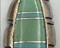 Beautiful Southwest Sterling and Turquoise Pendant - Signed