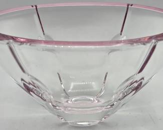 Pink Lenox Lead Crystal Candy Dish