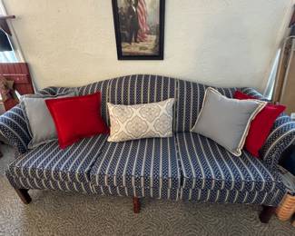Vintage Camelback sofa.  Very clean vehicle upholstered.