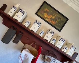 Vintage German spice canister set