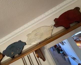 Vintage pig, cutting board collection