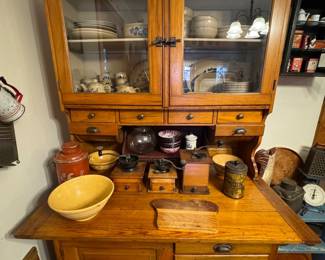 Antique Oak Hoosier cabinet
