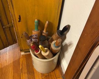Collection of vintage rolling pins