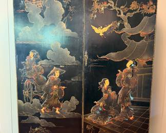 Lacquered  Asian Cabinet