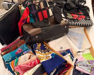 Purses, Scarves, and Handkerchieves 