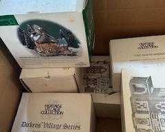 loads of Dept. 56 and Heritage Village accessories